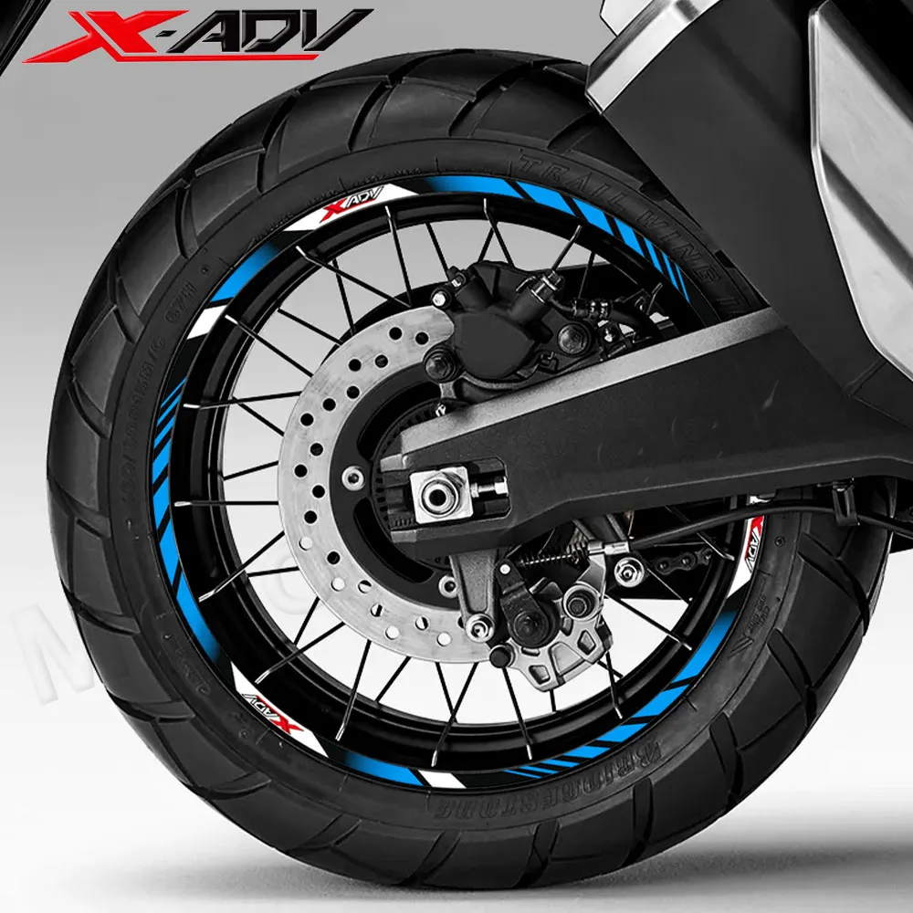 Motorcycle Wheel Sticker 17″15″ Rim Decal Stripe Tape Accessories  Waterproof For HONDA XADV X-ADV x adv 750 350 Adventure