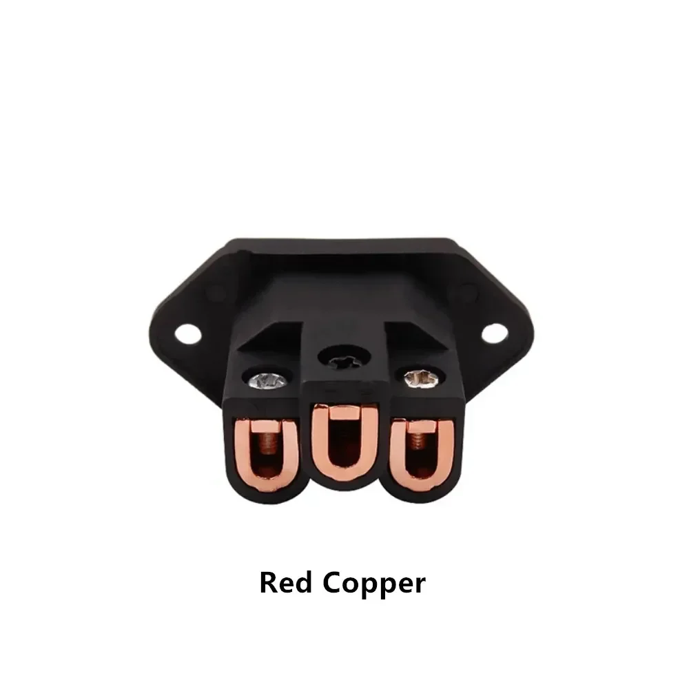 High-Quality 3-Pin AC Power Connector Audio Plug for DIY Hi-Fi Amplifier Projects