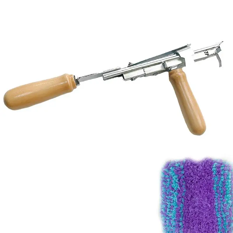 Rug Tufting Tools Adjustable Manual Tufting Carpet Tools Handhold Carpet Weaving Flocking Tool with Wool Yarn Fabric for