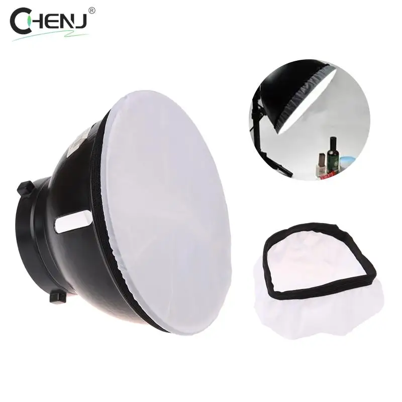 Flash diffuser photography light diffuser cloth 1pcs Photography light Soft white diffuser cloth For standard studio strobe reflector 18cm Accessories
