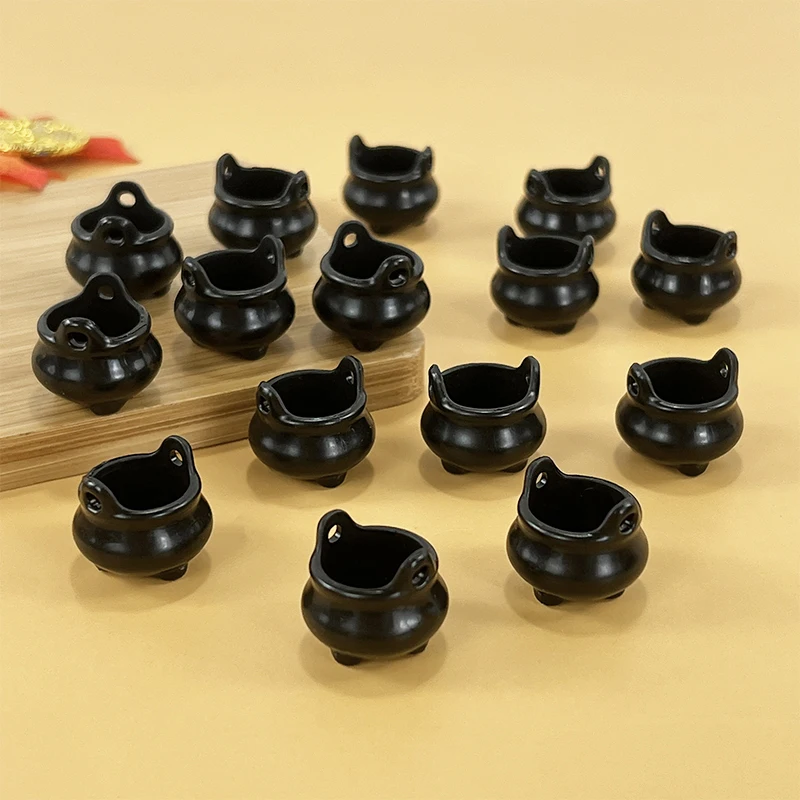 10/20pc Mini Harz Halloween Hexen hut Süßigkeiten Eimer Topf Miniatur Halloween Ornamente Dekor Süßes oder Saures Geschenke Goodie Füller – Detail 5