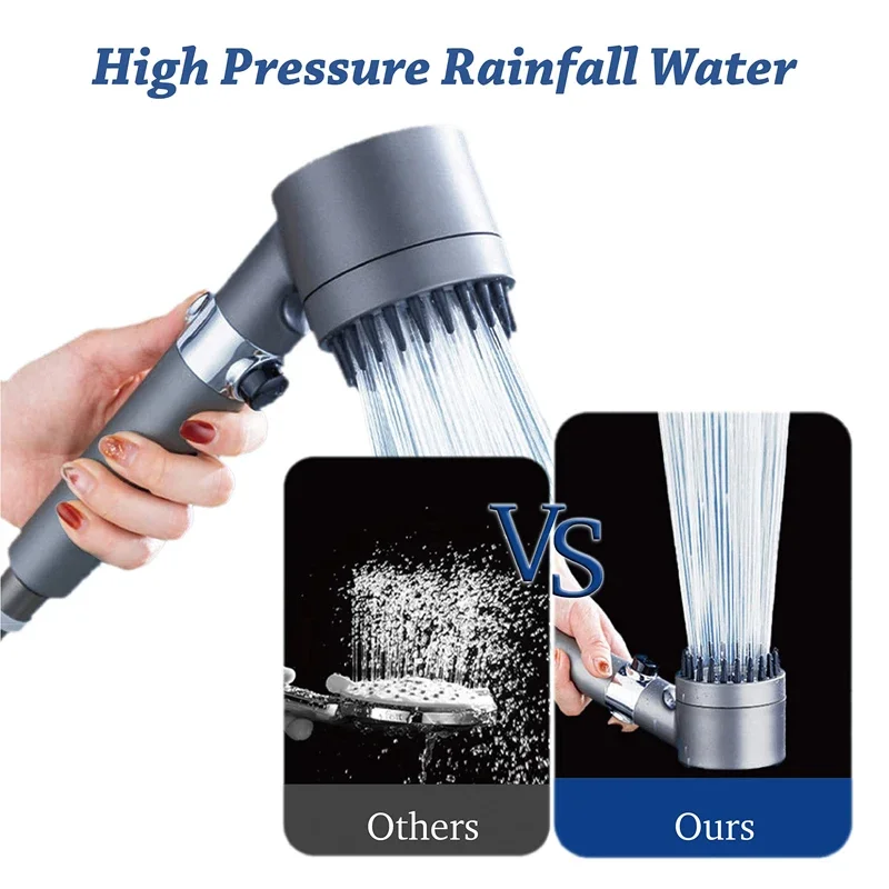 Multi-Functional Shower head 3 Modes Water Purifier Shower Filter High Pressure Adjustable Water Output Massaging Head Body