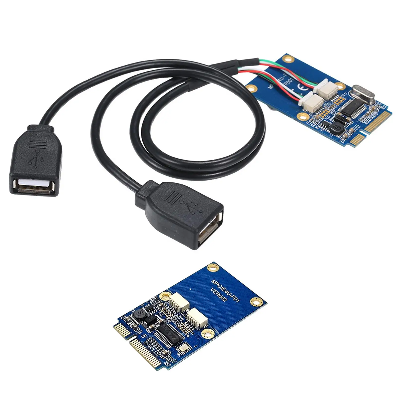 

Переходная мини-карта E на USB с двумя портами USB2.0