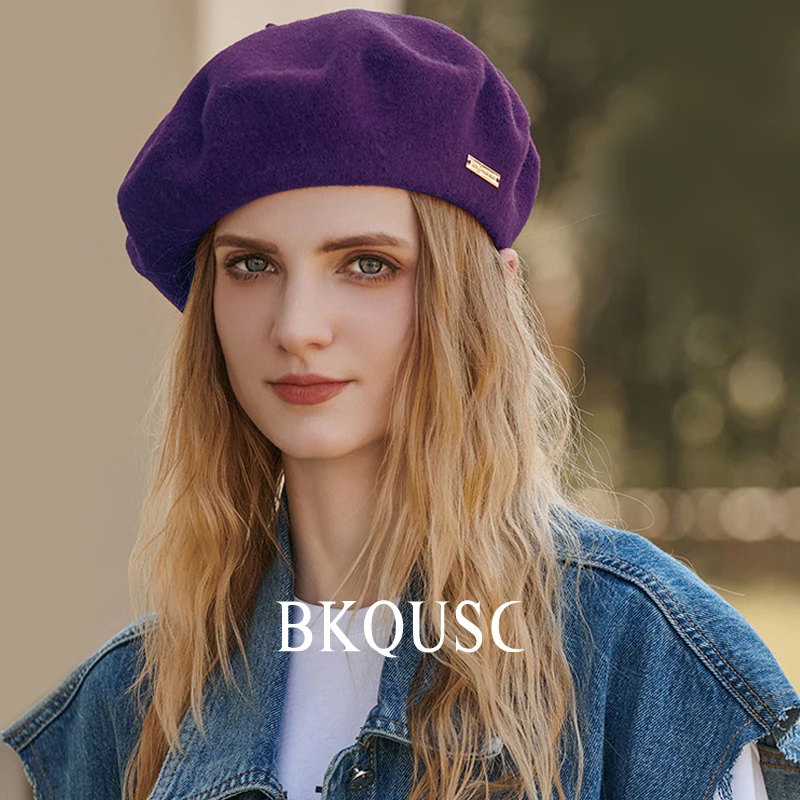 Klassieke Franse Baret,Franse Baretten Voor Dames En Heren,Unisex Zachte Warme Outdoor Vintage Artiest Hoed Beanie Unisex Hoed,Dames Kunstenaar Wintermuts In Zwart En Rood-Eén Maat