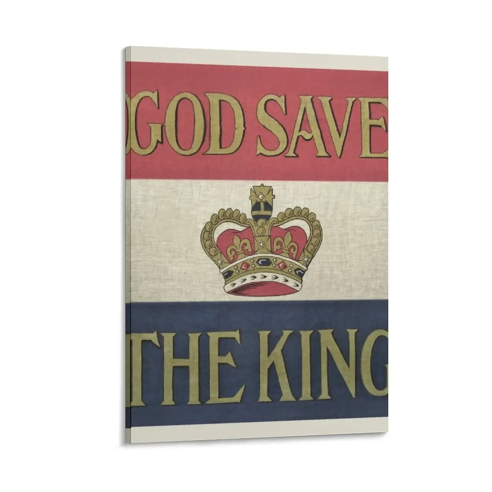 

God Save the King Artwork Canvas Painting bedroom decor home decoration accessories