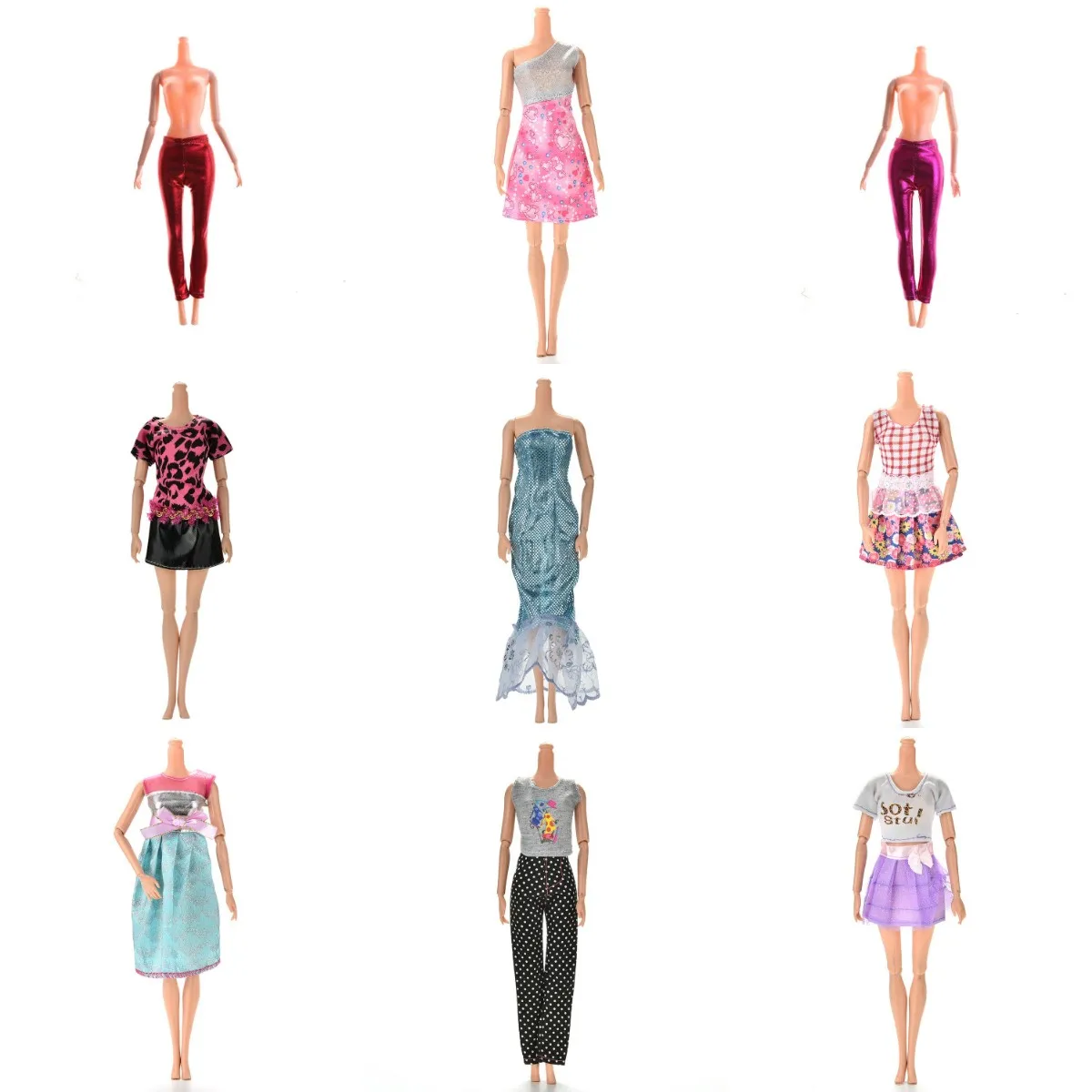 1set For 1/6 1/8 BJD Doll Clothes And Parts Girls Toy Dress Up Accessories Doll Clothes Suit Children Toys Doll Cute Accessories