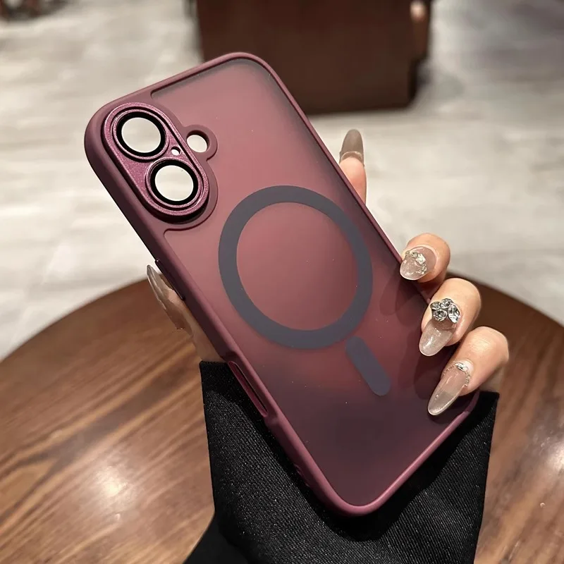 Green Matte Magnetic Lens Protector Premium Phone Case Cover