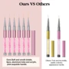 SAVILAND 6pcs Nail Art Liner Brushes Hand Painted Brush Acrylic UV Gel Colours Paints Builder Drawing Pen DIY Manicure Tools 5