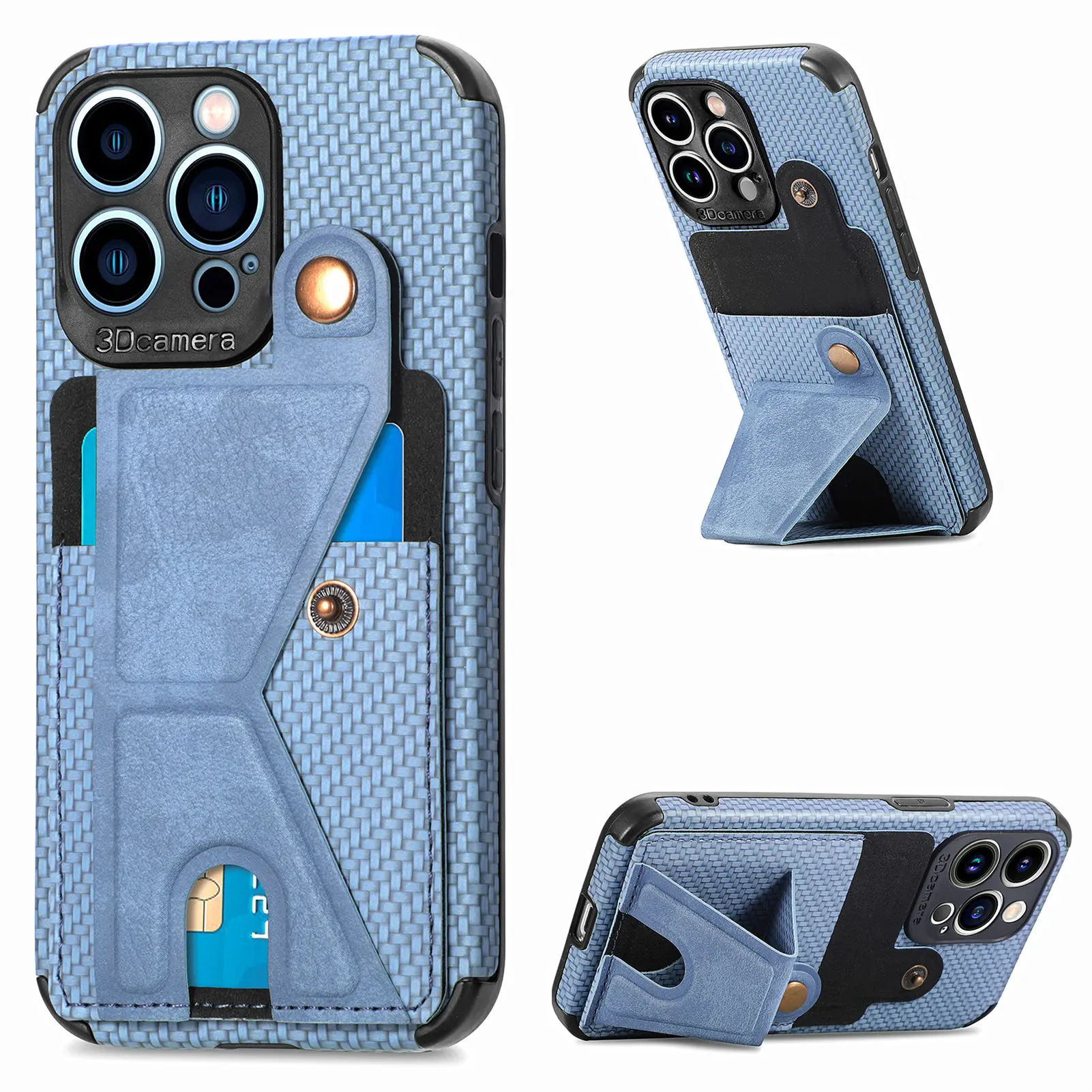 Porta Carte Di Credito Magnetico Custodia A Portafoglio Per Iphone 13 11 12 14 15 Pro Max Xr X Xs 7 8 Plus Se 2022 Borsa A Mano Tasca In Fibra Di Carb