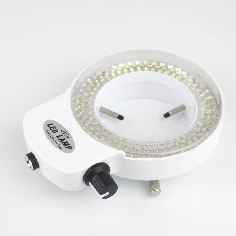 Microscope Lamp Adjustable 144 LED Ring Light illuminator For Industry Stereo Trinocular Microscope Video Camera Lens Magnifier 110V 220V