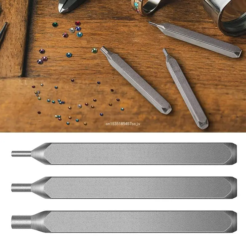 Flat Back Crystal Setter Metal Stamping Punches 3 Jewelry Metal Stamping Tool 1500 Multi-color Rhinestones Crystals Dropship