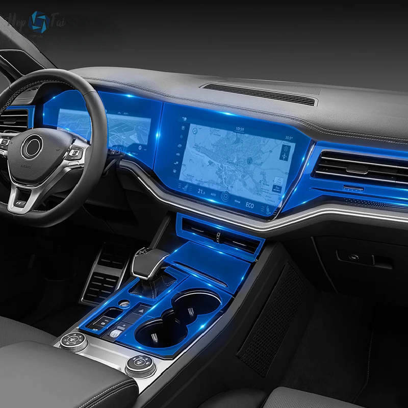 

For Volkswagen Touareg 2019-2021Car Interior Center console Transparent TPU Protective film Anti-scratch Repair film Accessories
