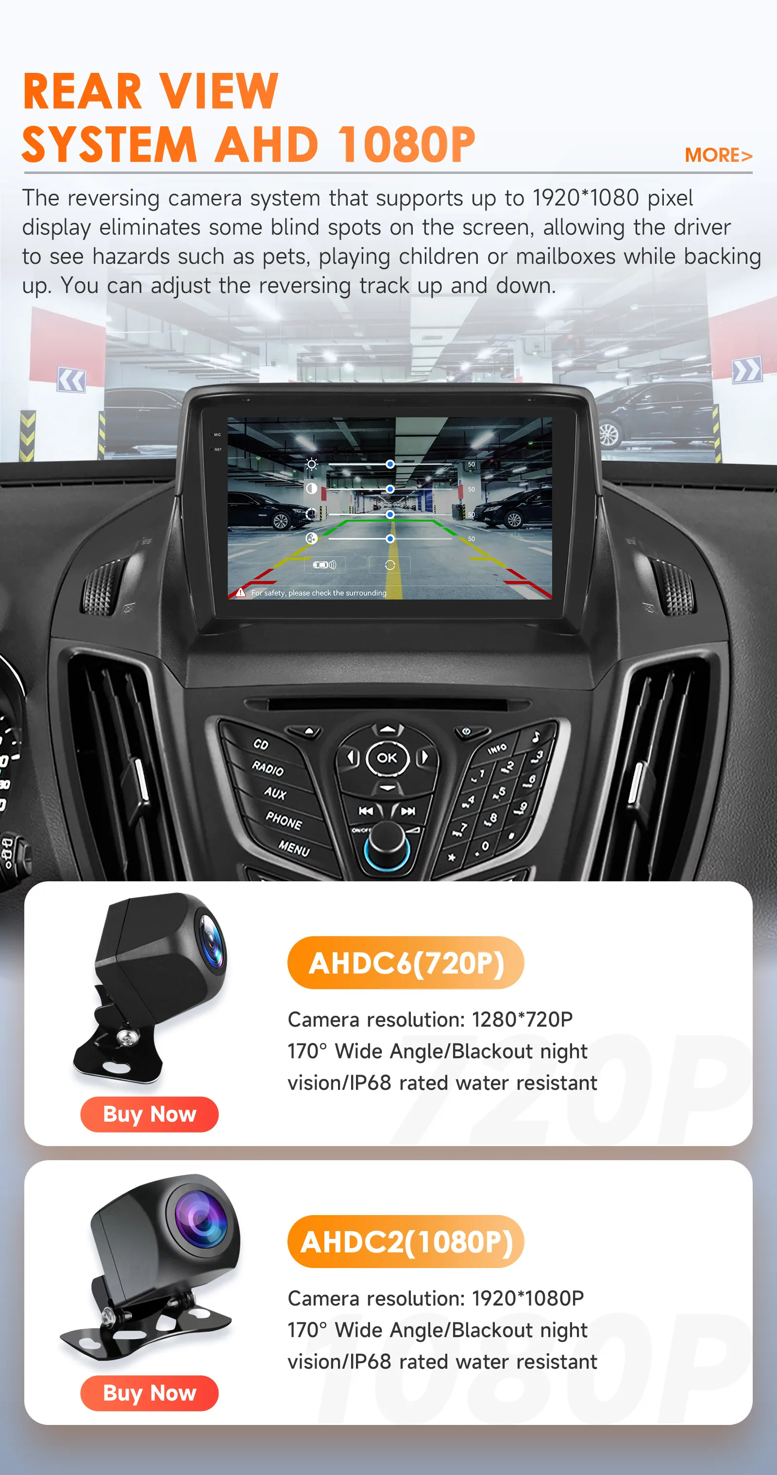Hizpo 2 Din Android 14 Autoradio für Ford Escape Kuga 2 2013 - 2019 Carplay 4G Auto-Multimedia GPS 2Din Autoradio 360 Kamera RDS – Detail 38