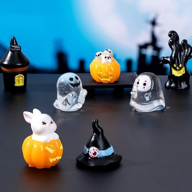 5pcs Micro Landscape Halloween Resin Small Ornament Accessories ...