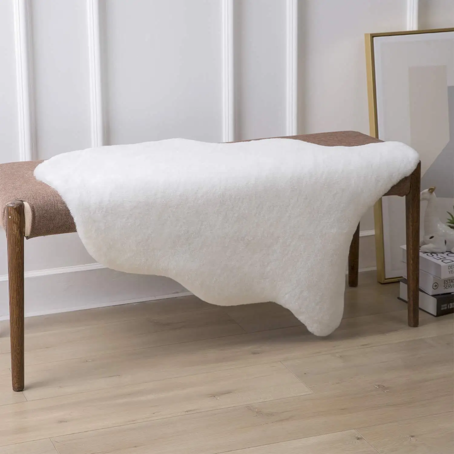 Faux Rabbit Fur Carpet Modern Home Decor Sofa Coffee Table Chair Cushion Soft Plush Luxury Imitation Fur Mat Bay Window Rug 3