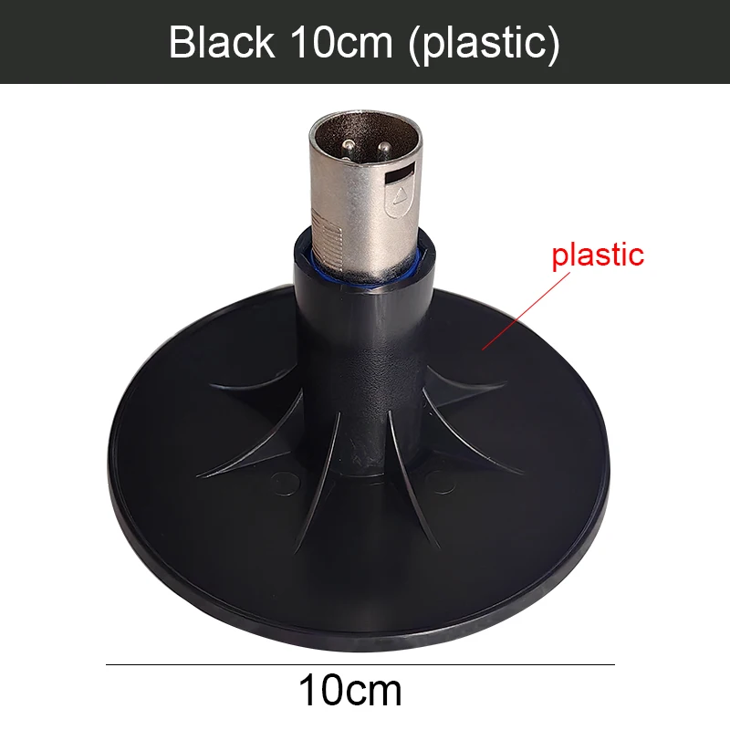 3XLR Black Suction Cup M6 M8 M10 Connector Suction Cup Adapter for Telescopic Linear Actuator Attachments Parts 100mm/120mm