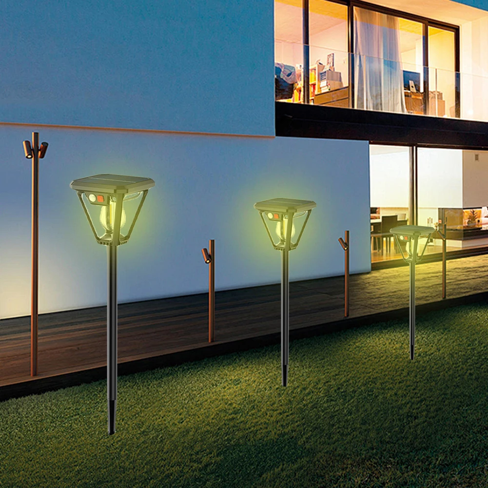 Description Picture 4 of itemSolar Powered Floor Lamp Wall Lamp Motion Sensor Dual Purpose Lamp Waterproof Outdoor Wall Light for Yard Patio Lawn Lighting