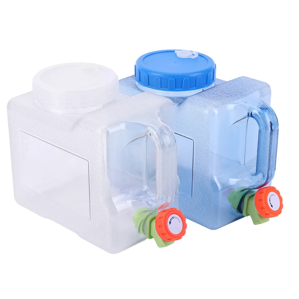 3L Portable Water Container Multifunction Water Storage Carrier Leakproof Water Storage Container for Hiking Self-Driving Tour