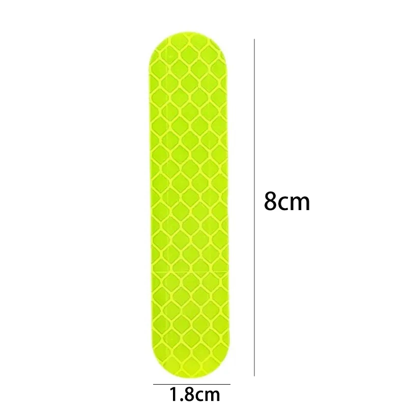 10-80PCS 헬멧 안전 경고 반사 스티커 스트립 야간 라이딩 워킹 카용 방수 높은 가시성 반사 테이프