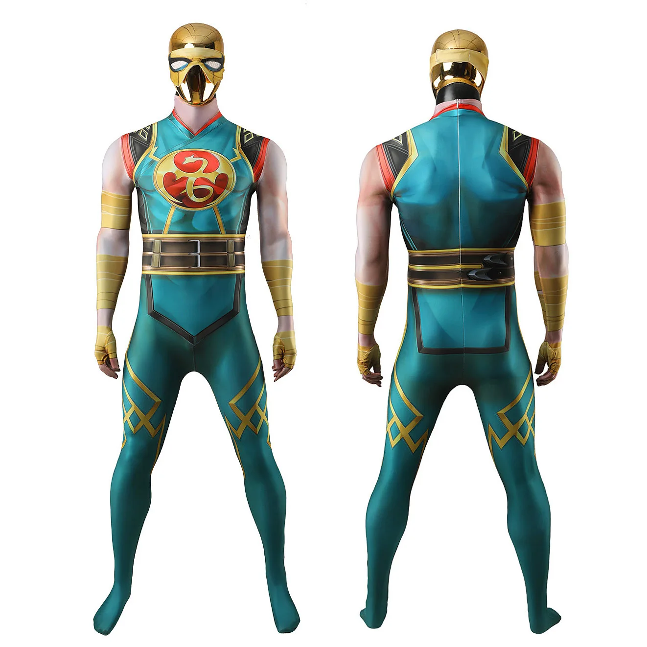 Marvel Rivals: Iron Fist | Green Cosplay Jumpsuit Costume Set 15 Marvel Iron Fist Cosplay Jumpsuit Costume for Men (Unofficial)