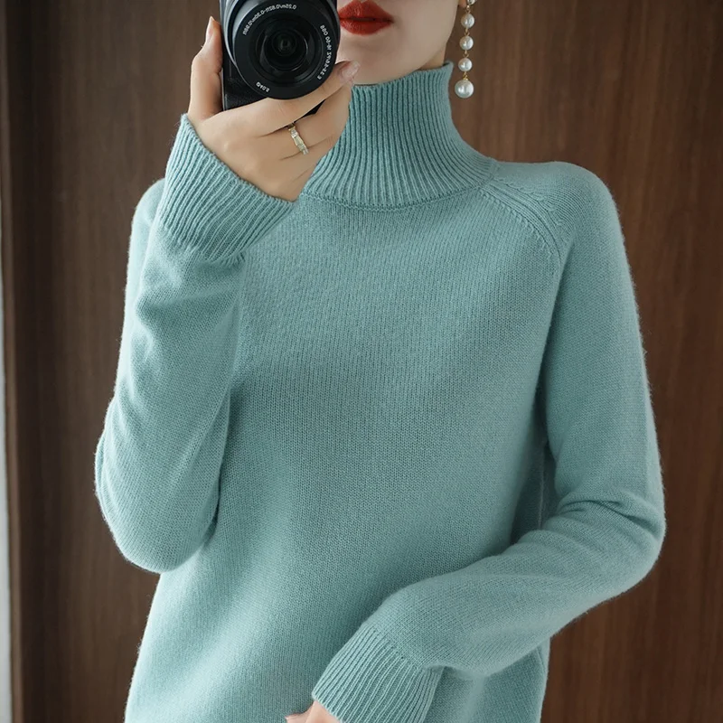 

jumpers Turtleneck Cashmere sweater women winter cashmere knitted Basic female long sleeve thick pullover simple fashion outfit