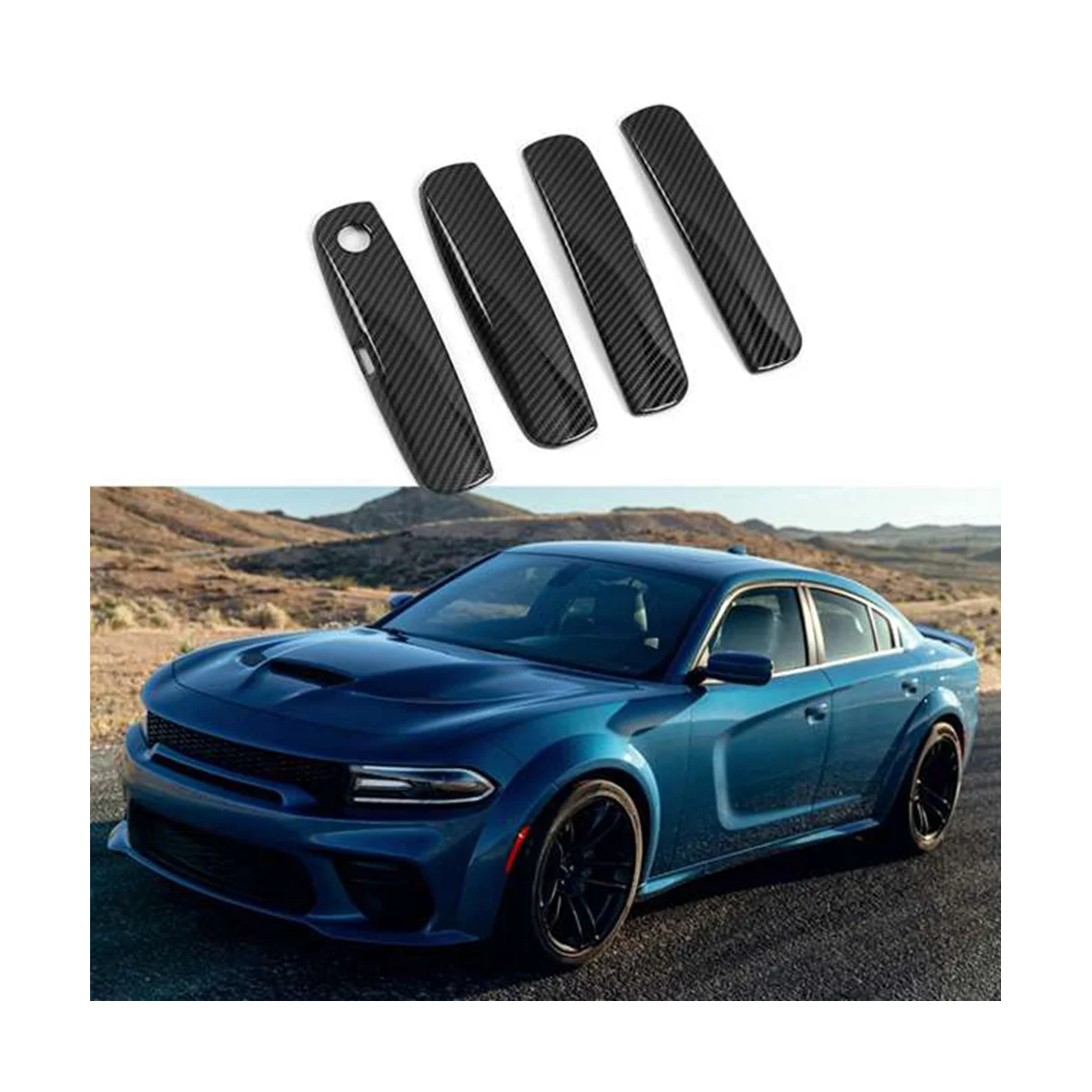 

Автомобильная отделка из ABS углеродного волокна для Dodge Charger 2015-2020 аксессуары