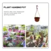 6 Sets Chlorophytum Pot Artificial Plants Outdoor Hanging Succulents Flower Basket Flowerpot Ceiling Pendant Plastic Container 4
