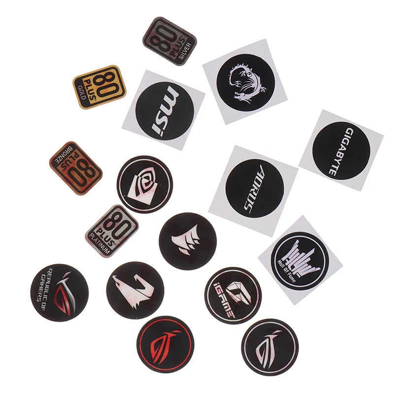 

Hot Power Supply 80plus Certification Computer Host Fan Sticker Exhaust Fan Label Chassis Fan Sticker Graphics Card Fans Sticker