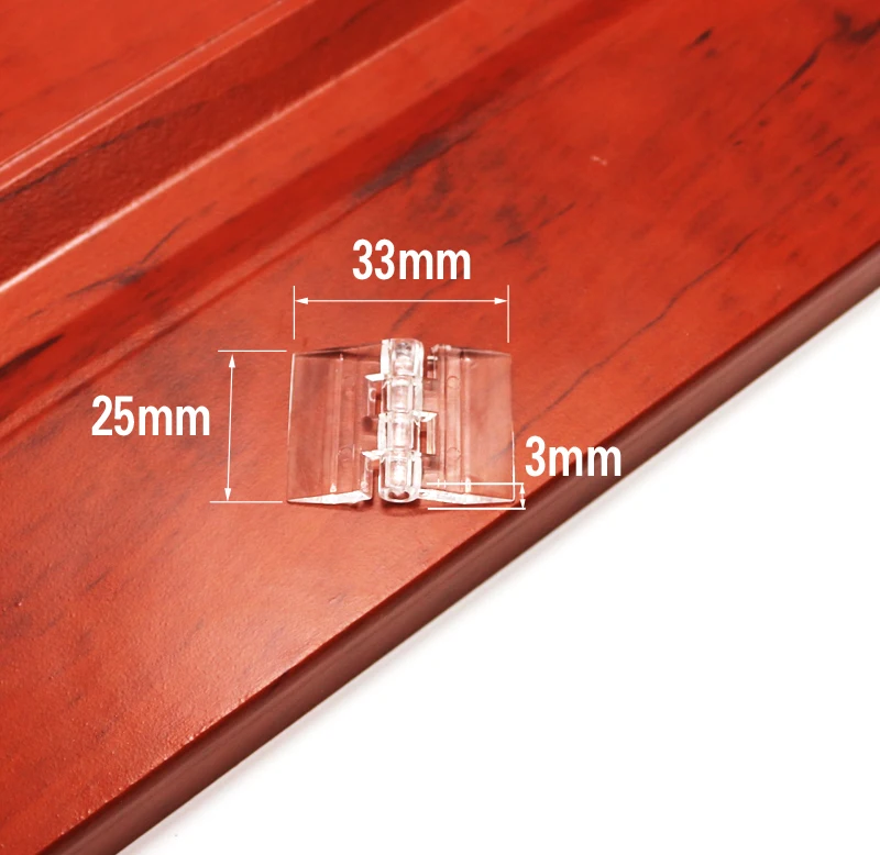 Furniture Hinge 10Pcs 25X33 30X33 38X45 65x42 Plastic Folding Hinges Transparent Plexiglass Hinge Durable Clear Acrylic