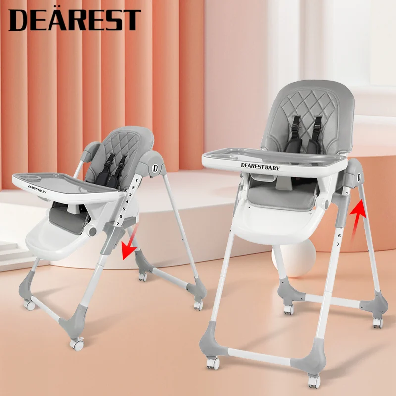 Foldable High Chair Baby Children's Dining Chair Children's High