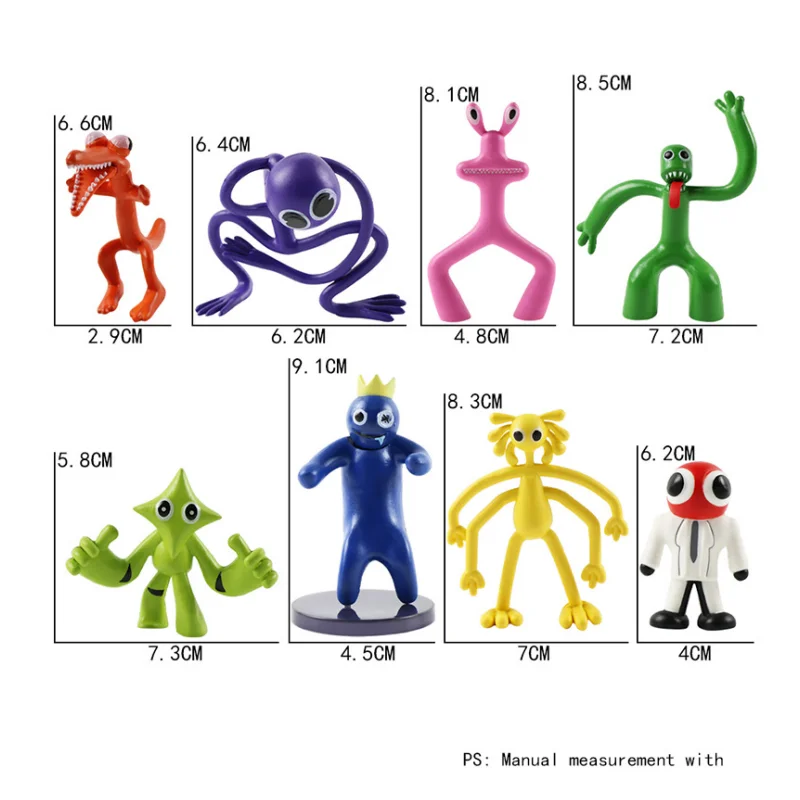 Vibrant Rainbow Friends Toy Character Figure - Kawaii Blue Monster Doll