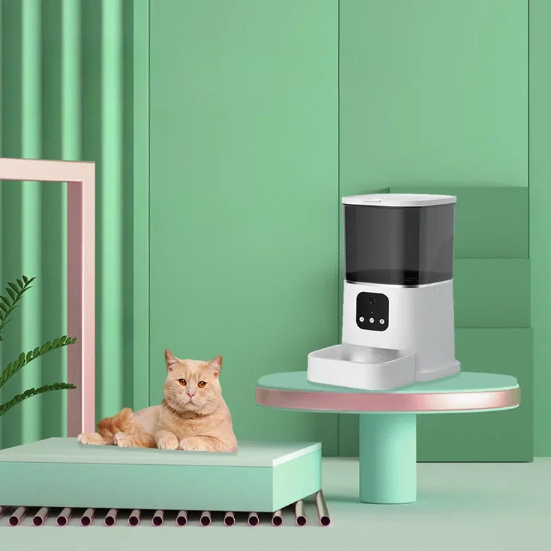 

Large Capacity Automatic Pet Feeder 6L Smart APP Remote Timing Control Cat Dog Bowl Food Dispenser With Camera WIFI Recording