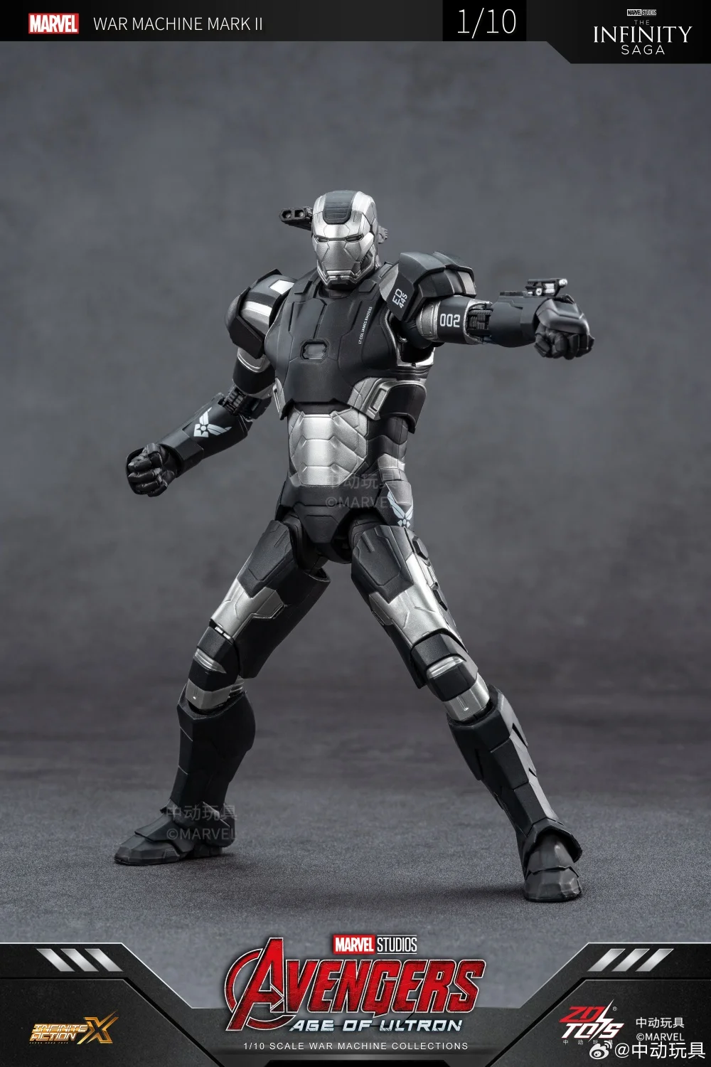 Zdtoys-マーベルアイアンマンのアクションフィギュア,1/10 mk2