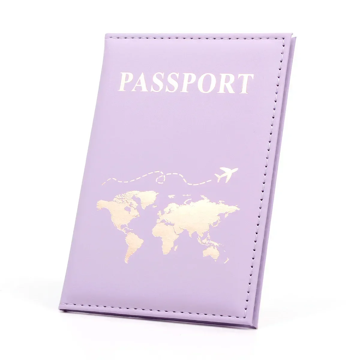 Travel Essential Slim Passport Cover - Stylish PU Map Design