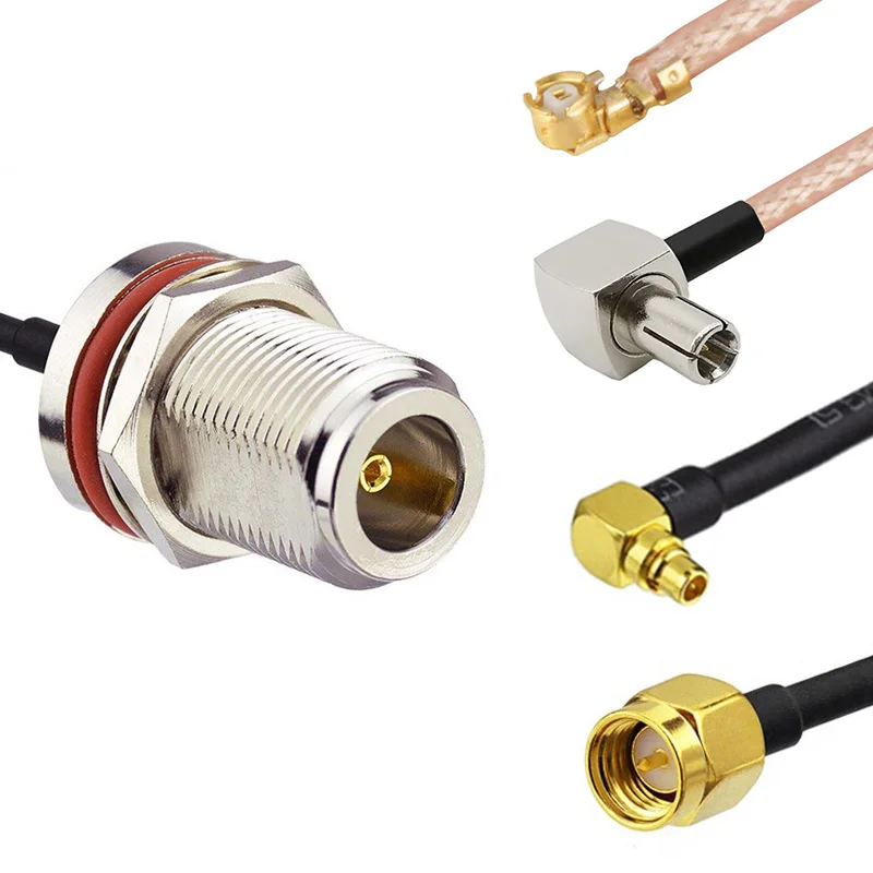 15Cm Waterproof N Female To Sma Male Pigatil Ts9 Ipex U.Fl Ufl Mmcx Ts-9 Connector Coaxial Cable Ap Network Bridge Amplifier