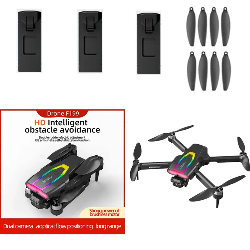 

Лопасти аккумулятора F199 RC для дрона, 3,7 в, ма