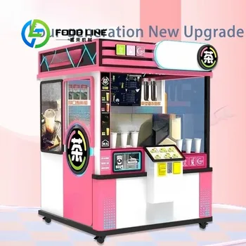 Distributore Automatico di Bubble Tea con Braccio Robotico, Macchina Intelligente per Bevande Fredde, Caffè, Tè al Latte Boba in Vendita dal Produttore