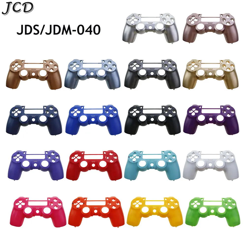 

JCD Front Housing Shell Face Case Replacement For PS4 Pro Slim JDS-040 JDM-040 Controller Plastic Hard Protective Cover