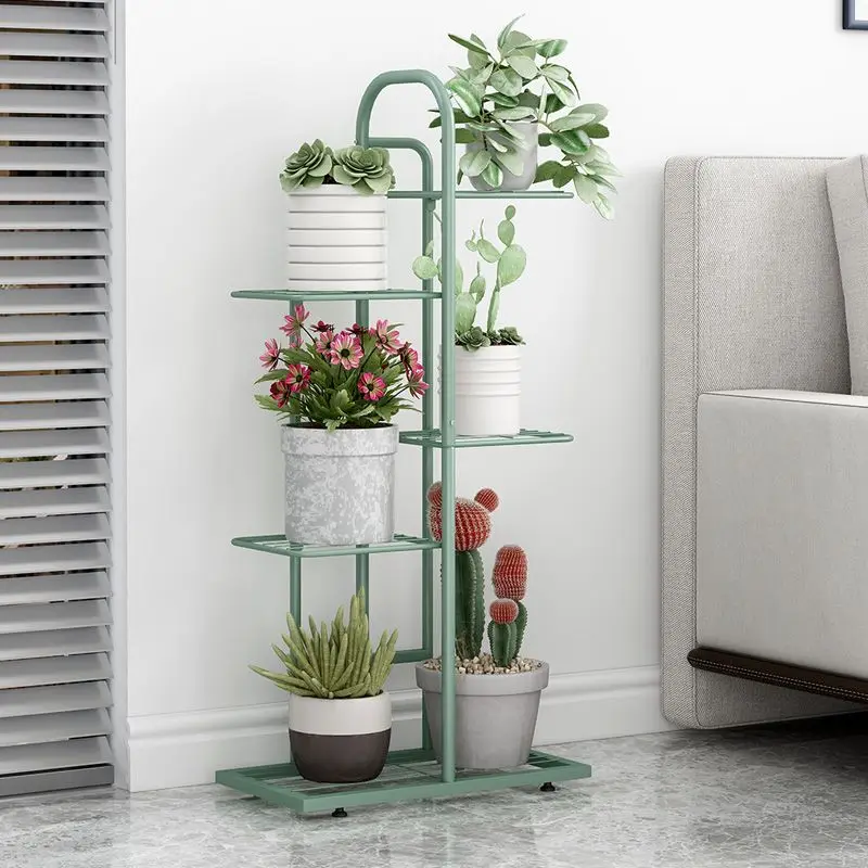 Iron Shelves For Plant Multi-Storey Floor-To-Ceiling Balcony Pot Plant Stand Flower Rack Living Room Lobby Display Flower Stand plant stand,wooden flower shelf
