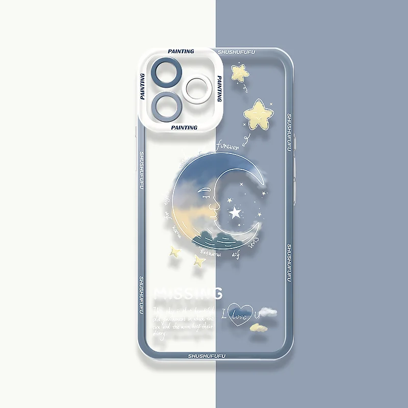 Creative Starry Sky Sunset Silicone Phone Case