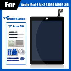 Bloc écran tactile LCD de remplacement, AAA +, pour Apple iPad 6 Air 2 A1567 A1566, original