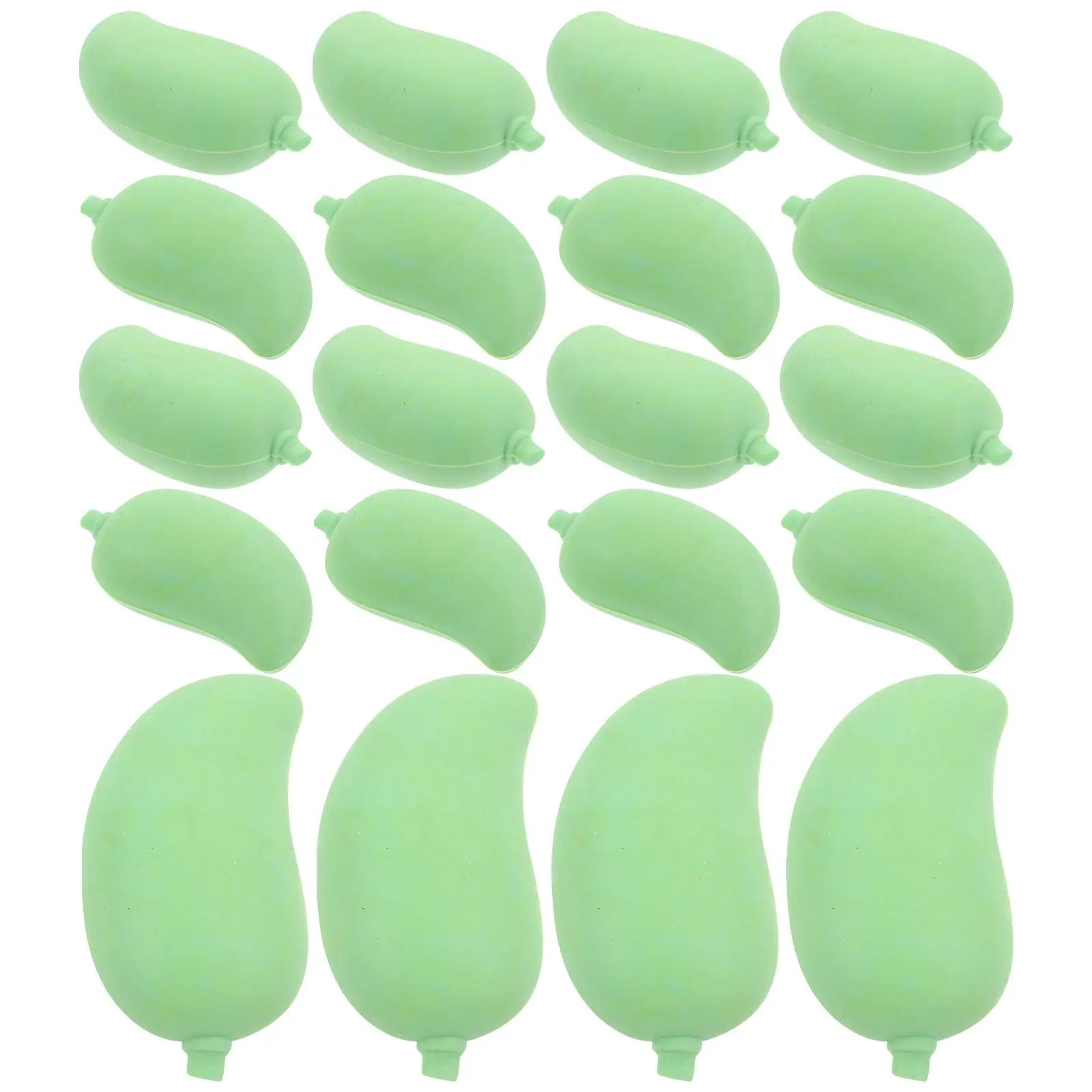 20Pcs 어린이를위한 창조적 인 지우개 망고 음식 모양의 귀여운 지우개 쉬운 스머징 깨끗한 쓰기 그리기 동기 부여 학교 선물 어린이