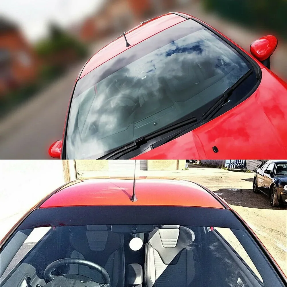 Car Gloss Black Sun Strip 140X20CM Universal Car Van Windscreen Sunstrip Stickers