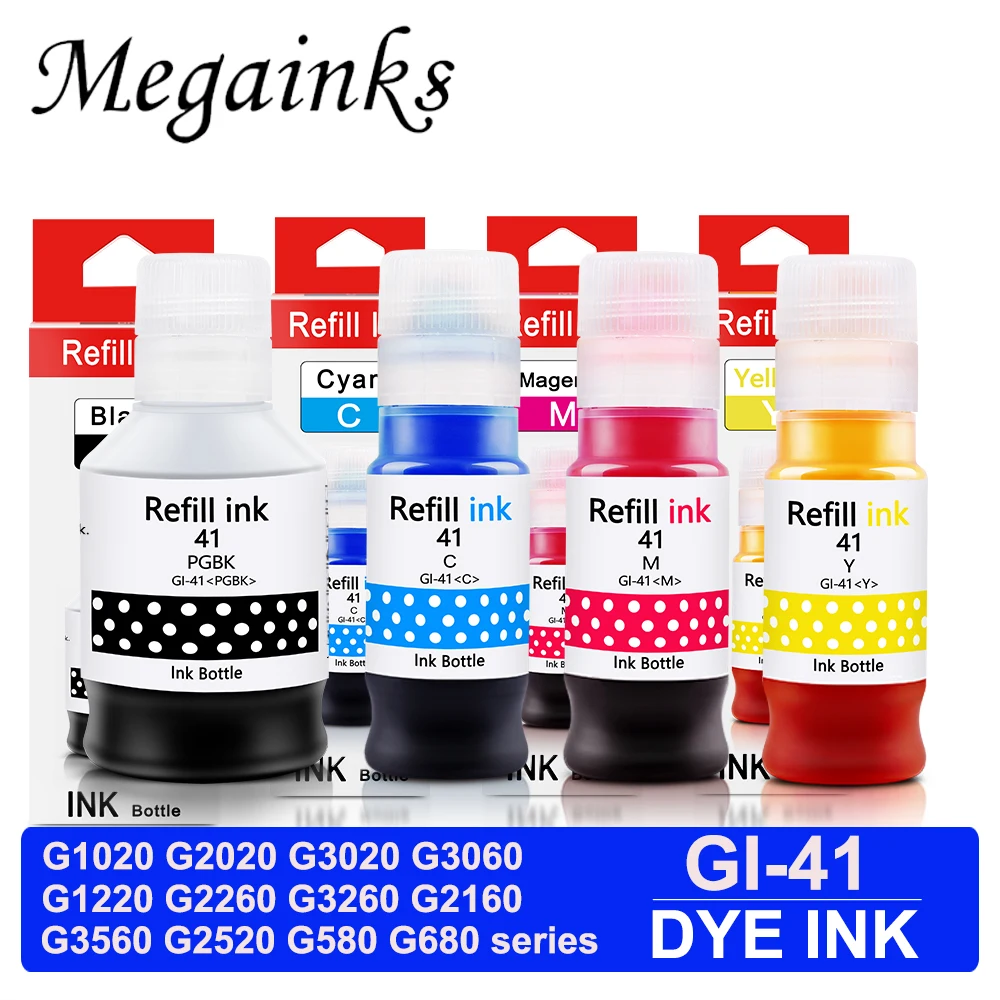 Refill Dye ink Kit GI41 for Canon G1020 G2020 G3020 G3060 G1220 G2260