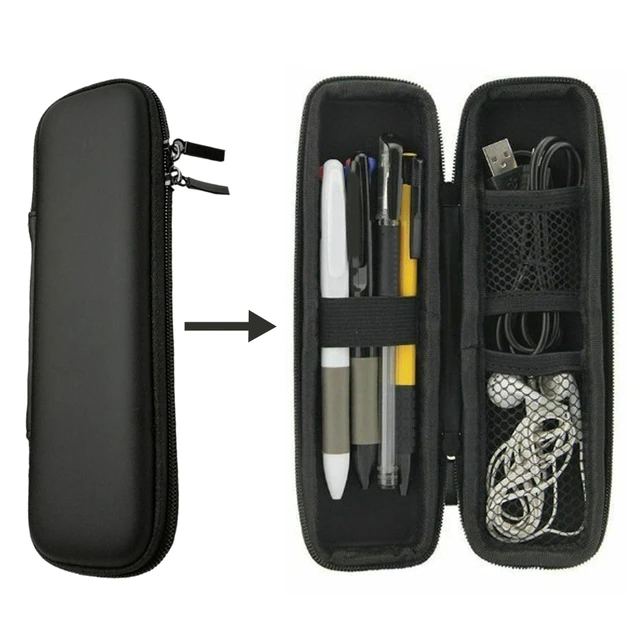 Dustproof Hard Shell Thin Pen Case Pencil Headphones Stylus Reusable Travel  Multi Functional For Adults Smartpen Portable Black - AliExpress
