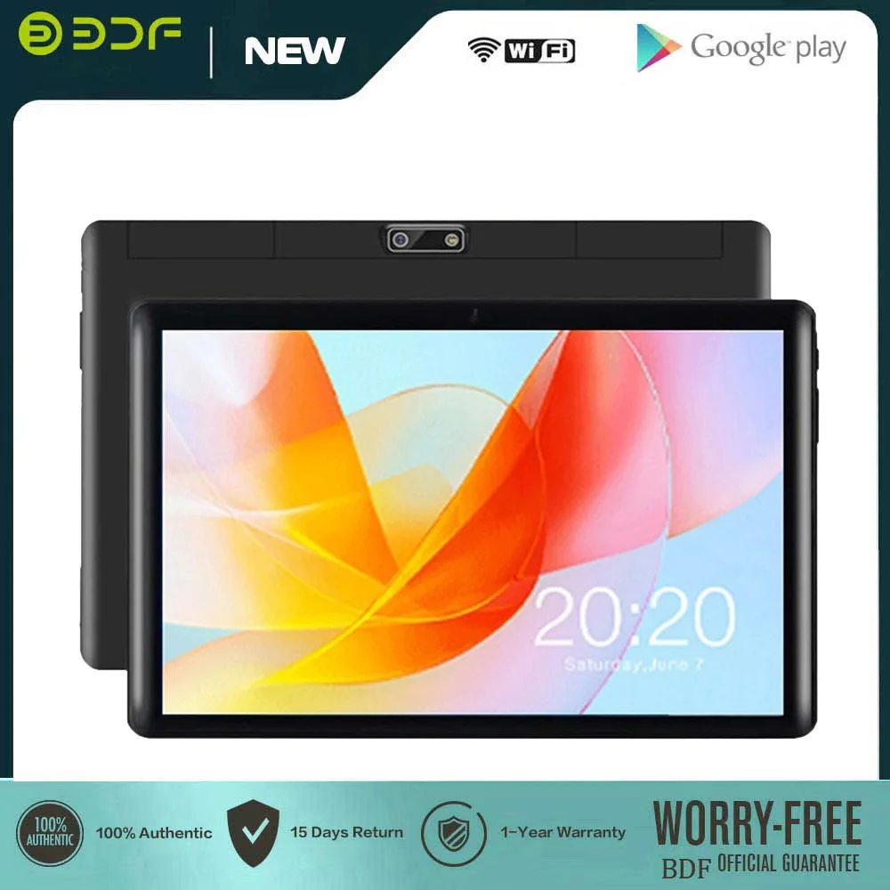 New 10.1 Inch Android Tablets Octa Core 4GB RAM 64GB ROM Dual SIM Network Google Play WiFi Bluetooth Tablet Pc Android 11 10 1 tablet 1920x1200 4g network unisoc t618 octa core 4gb ram 32gb rom tablets pc android 10 dual wifi type c