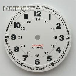 Classic 29mm Pilot Style Watch Dial Face with Arabic Numerals and Hands Set - NH35  NH36 (1)
