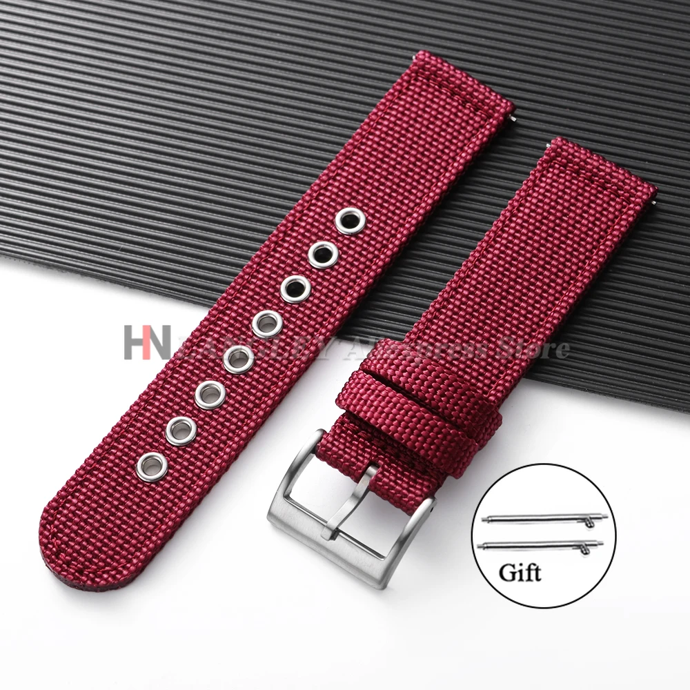 Premium Nylon Canvas Strap - Soft & Comfortable Sport Wristband with Quick Release