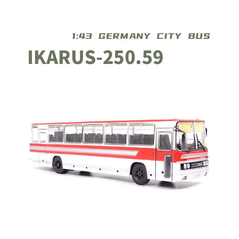 

Plastics 1:43 Scale European Buses IKARUS-250.59 Urban Painted Passenger Cars Model Adults Collectibles Toys Gifts Static Show