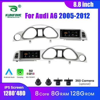 Autoradio Android da 8,8 pollici per Audi A6 2005-2012 Lettore multimediale di navigazione GPS IPS Carplay Android Auto Bluetooth WIFI 4G